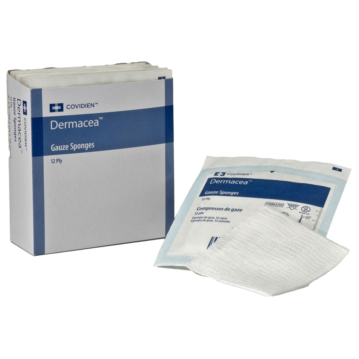 Cardinal Health Dermacea Sterile Gauze Sponge, 3 x 3 Inch, 12-Ply