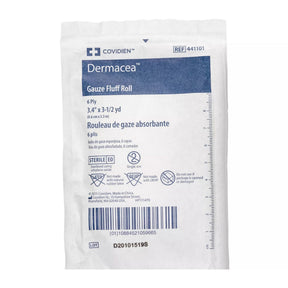 Cardinal Health Dermacea Sterile Fluff Bandage Roll, 3-2/5 Inch x 3-1/2 Yard, 6-Ply