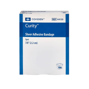 Cardinal Health Curity Sheer Adhesive Spot Bandage, 7/8-Inch Diameter
