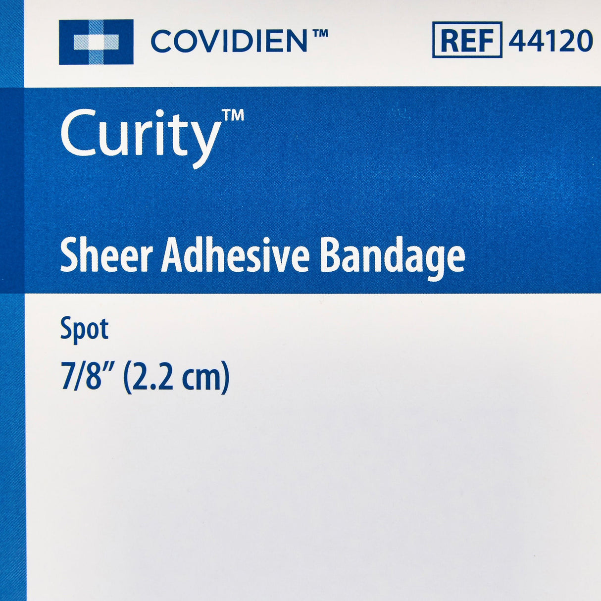 Cardinal Health Curity Sheer Adhesive Spot Bandage, 7/8-Inch Diameter