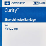 Cardinal Health Curity Sheer Adhesive Spot Bandage, 7/8-Inch Diameter