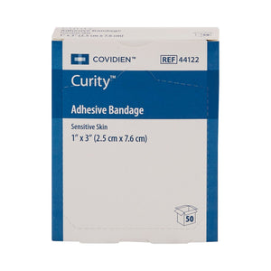 Cardinal Health Curity Sensitive Skin Adhesive Strip, 1 x 3 Inch