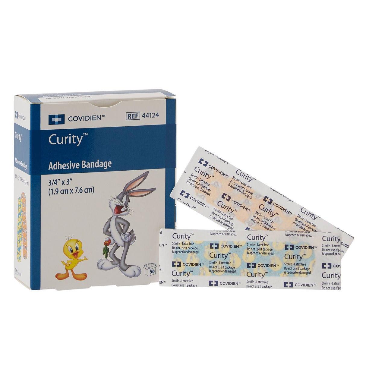 Cardinal Health Curity Assorted Looney Tunes Adhesive Strip, ¾ x 3 Inch