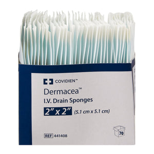 Cardinal Health Dermacea Drain Sponges 6-Ply, Sterile, 2" x 2" - 441408 - LL Medico
