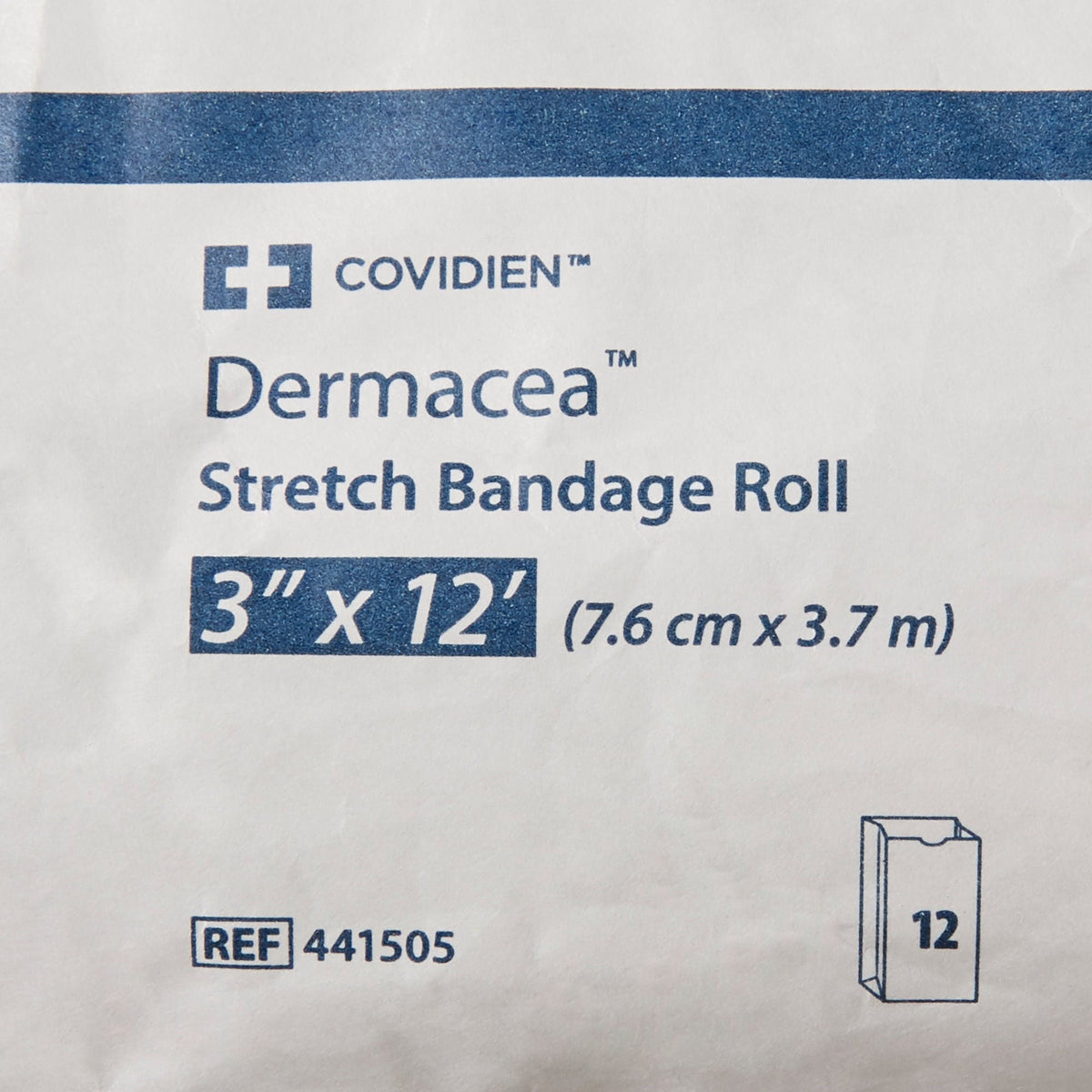 Cardinal Health Dermacea Sterile Conforming Bandage, 3 Inch x 4 Yard, One-Ply