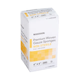 McKesson Gauze Sponge, Nonsterile, 4 x 4", 8-Ply, Cotton, White - 44802000 - LL Medico