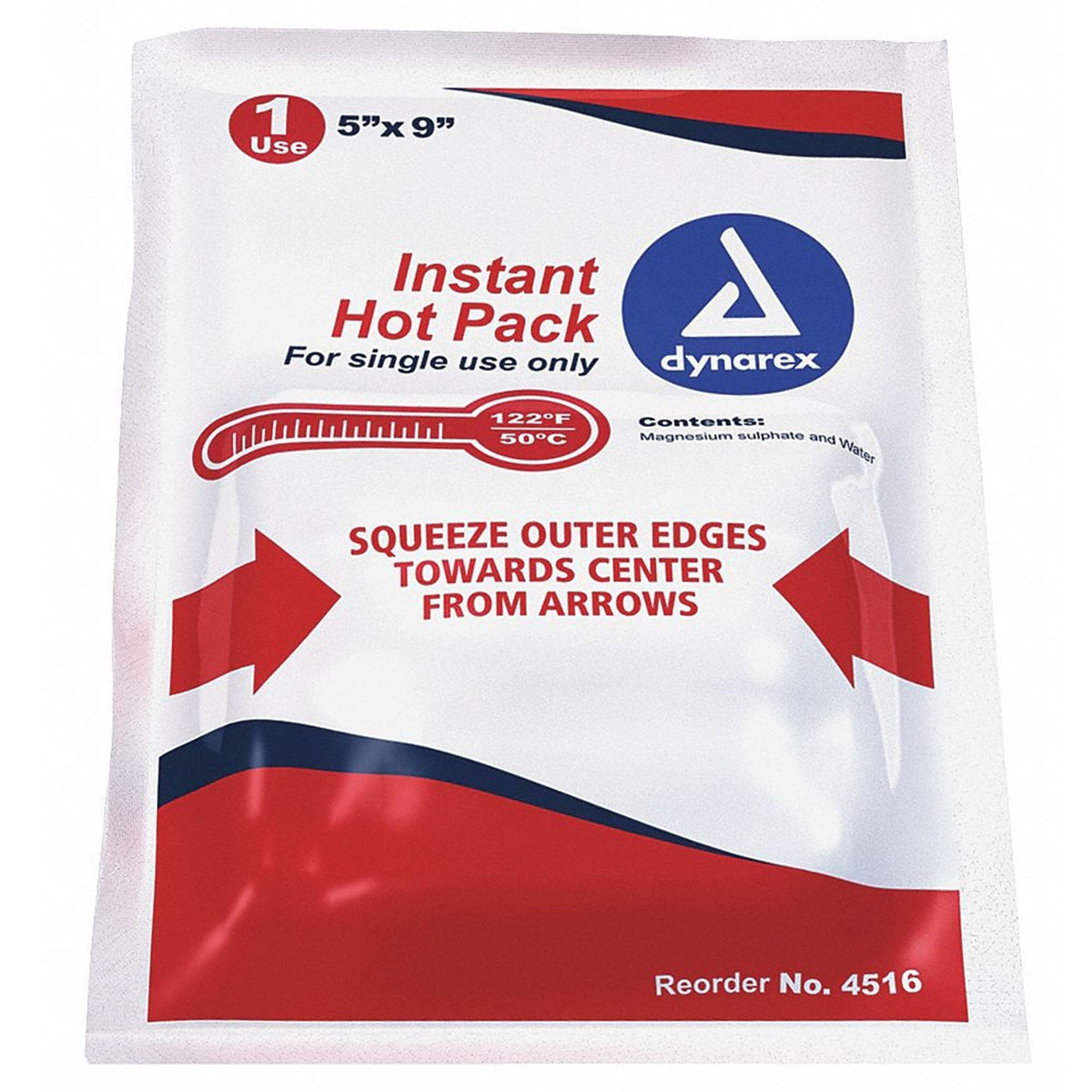 Dynarex Instant Hot Pack, Disposable, 5" x 9" - 4516 - LL Medico