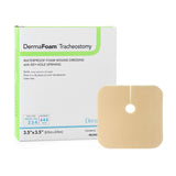 Dermarite DermaFoam Tracheostomy Nonadhesive Foam Dressing Without Border, Sterile, 3.5 x 3.5" - 45330 - LL Medico
