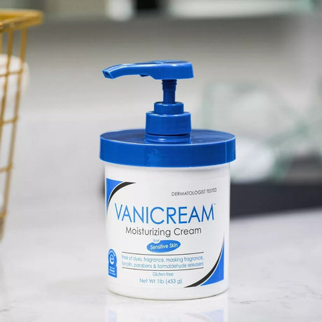 Vanicream Moisturizing Skin Cream, Unscented, 1 lb (453 g) Pump Jar
