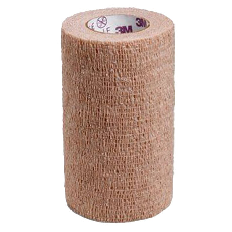 Co-Lastic Cohesive Bandage, Self-Adherent Closure, Tan, Elastic, Non-Sterile, Standard Compression, 4" x 5 yd - 45400000-Case - LL Medico