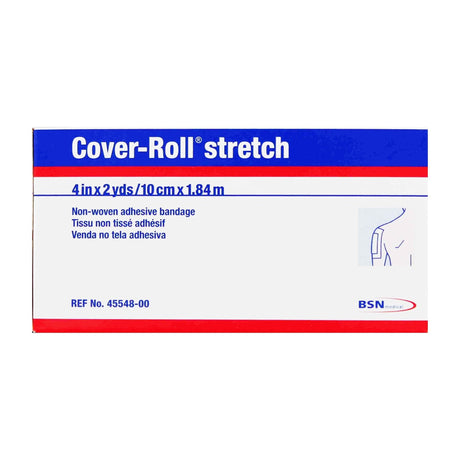 BSN Medical Cover-Roll Stretch Dressing Retention Tape with Liner 4 Inch x 2 Yard, White