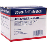 BSN Medical Cover-Roll Stretch Dressing Retention Tape with Liner, 4 Inch x 10 Yard, White