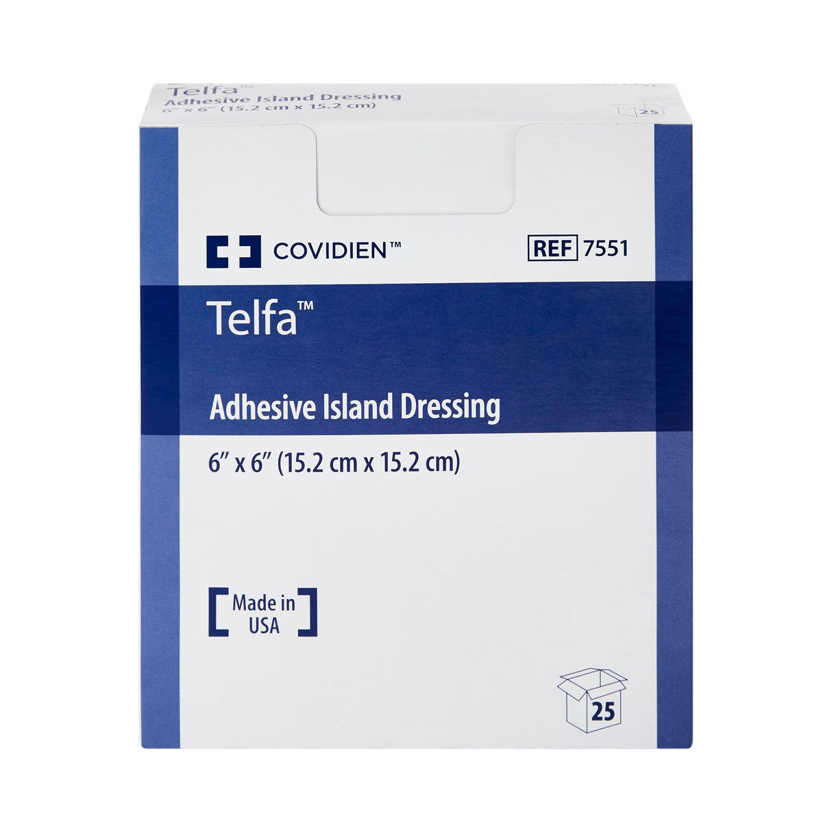 Cardinal Health Telfa Island Dressing, Square Sterile — 6" x 6"