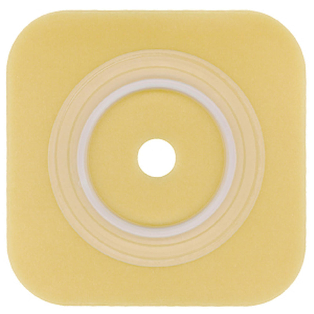 Sur-Fit Natura Two-Piece Durahesive Skin Barrier, Extended Wear, Flat Cut-to-Fit 45 mm Flange, 1 to 1 1/4" Opening, 4" x 4" - 413155 - LL Medico