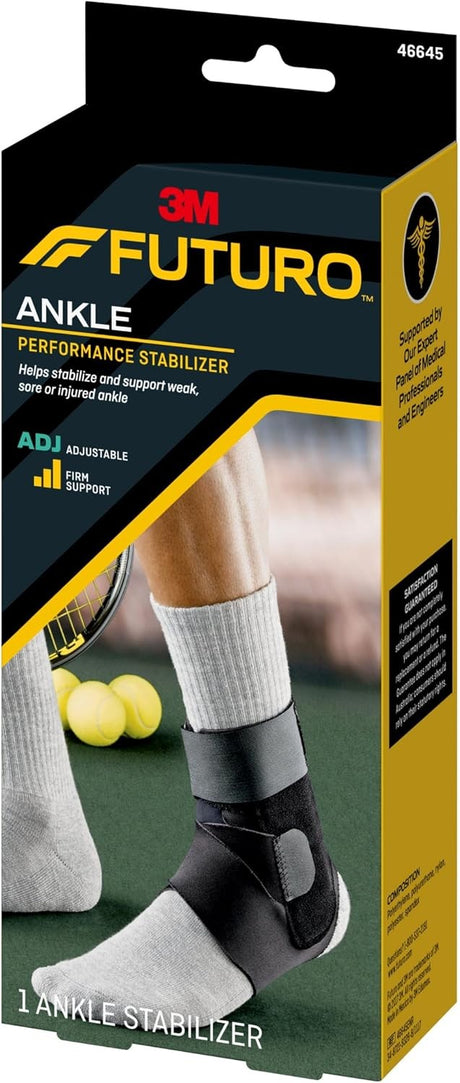 3M Futuro Ankle Performance Stabilizer, Adjustable, Adult, Black