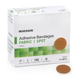 McKesson Fabric Adhesive Spot Bandage, Tan, 1" - 16-4812 - LL Medico