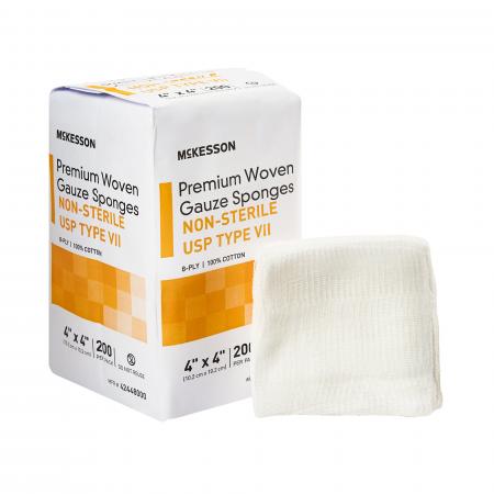 McKesson Sterile USP Type VII Gauze Sponge, 4 x 4 Inch, Eight Ply