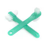 McKesson Denture Brush Two-Sided, Green, 4.25" - 16-TBDEN - LL Medico