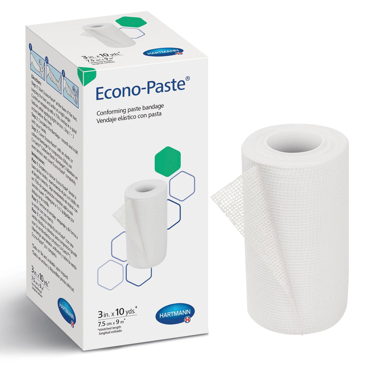 Cardinal Health Econo-Paste Unna Boot, 3 Inch x 10 Yard