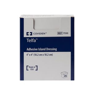 Cardinal Health Telfa Island Dressing, Square Sterile — 4" x 4"