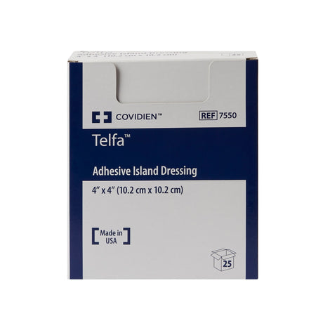 Cardinal Health Telfa Island Dressing, Square Sterile — 4" x 4"