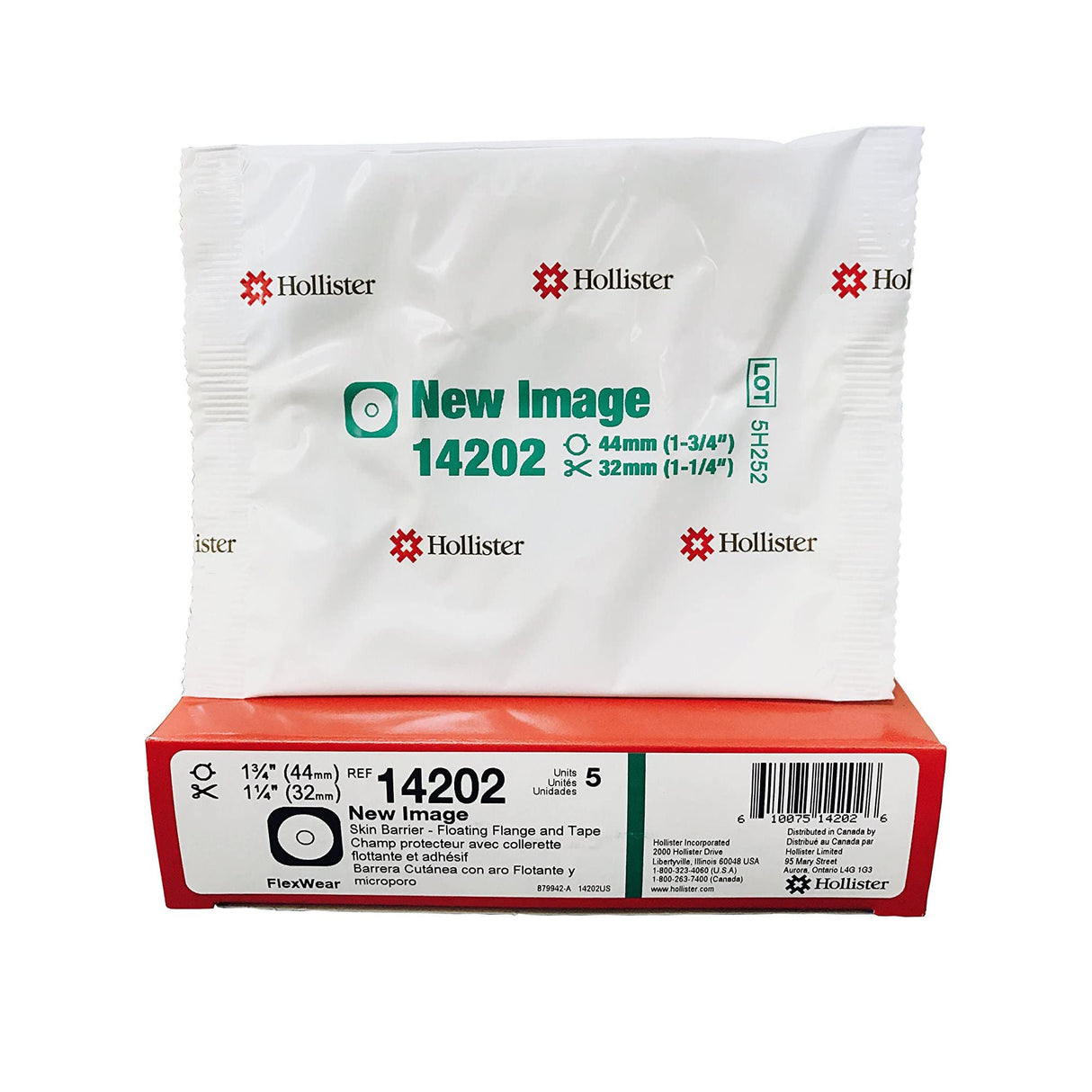 Hollister New Image Flextend Ostomy Skin Barrier, Cut-to-Fit, 44mm Flange, Up to 1 1/4" Stoma Opening - 14202 - LL Medico