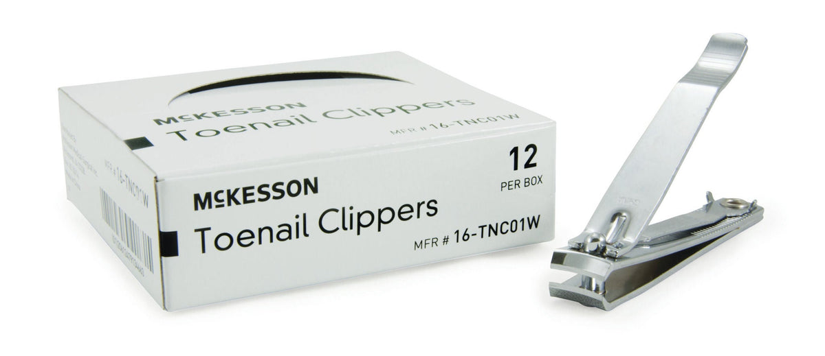 McKesson Toenail Clippers, Thumb Squeeze Lever - 16-TNC01J - LL Medico