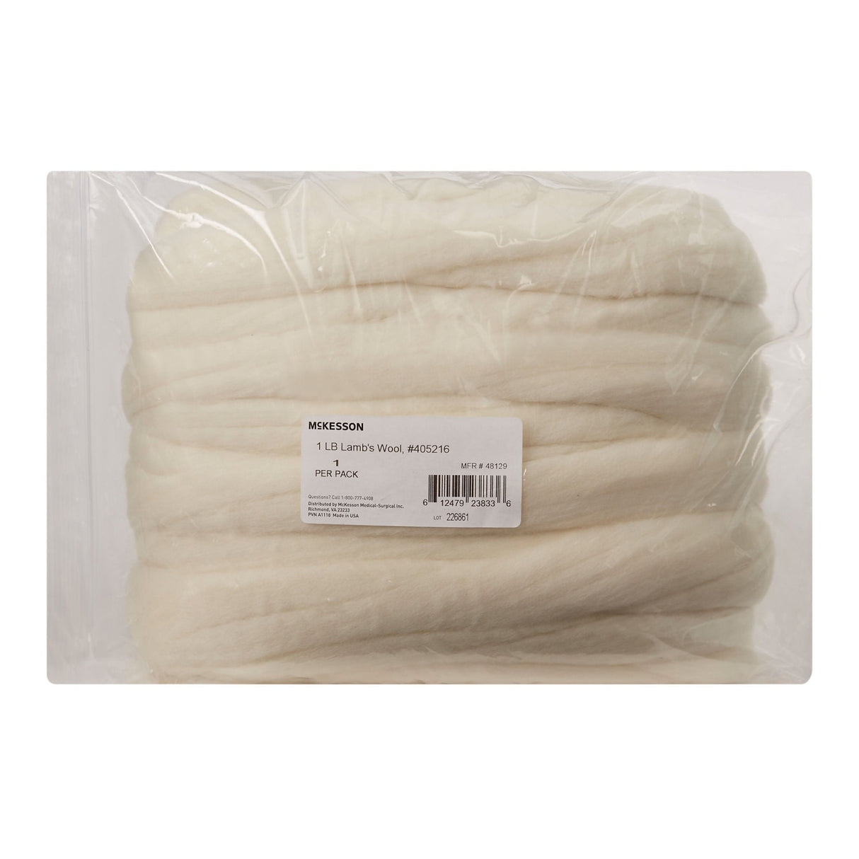 McKesson Lamb's Wool, 1 lb