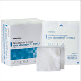 McKesson Non-Woven Sponges High Absorbency Sterile 4-Ply, 4" x 4" - 16-42444 - LL Medico