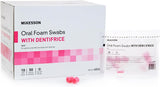 McKesson Oral Foam Swabs with Dentifrice, Mint