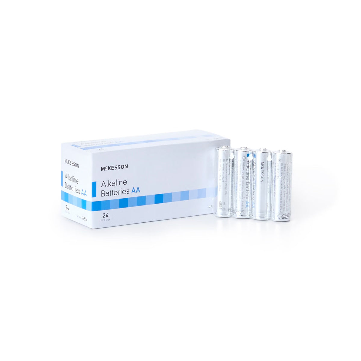 McKesson Alkaline Battery, AA Cell, 1.5 Volt, Disposable - 4855 - LL Medico