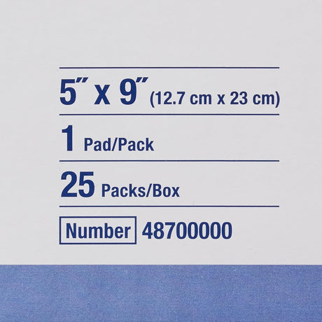 Hartmann Sorbalux ABD Sterile Abdominal Pad, 5 x 9 Inch, One-Ply