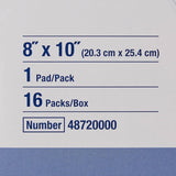 Sorbalux ABD Sterile Abdominal Pad, 8 x 10 Inch, One-Ply
