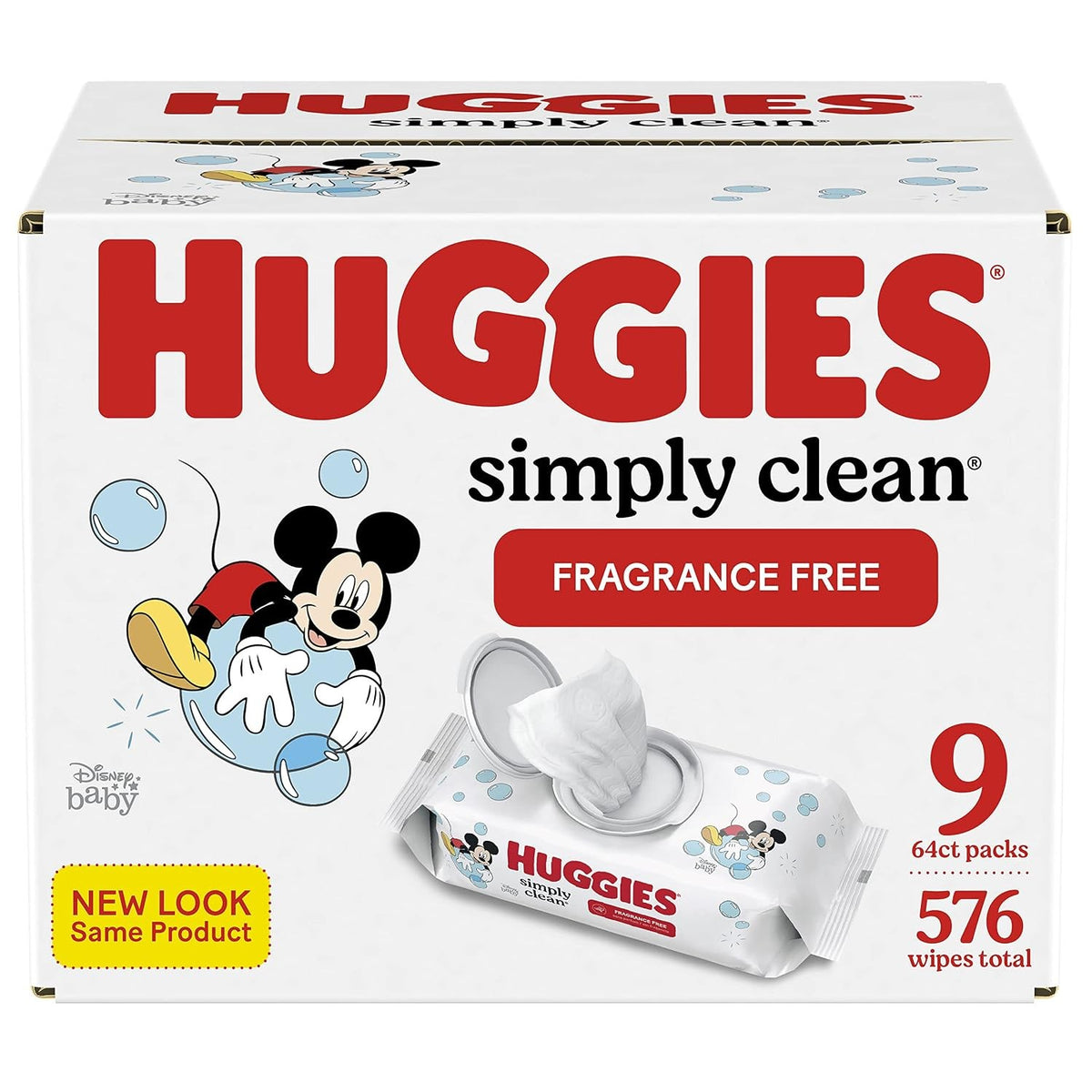 Huggies Simply Clean Baby Wipes, Fragrance Free