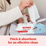 Huggies Simply Clean Baby Wipes, Fragrance Free