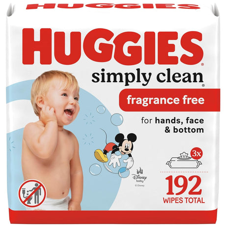 Huggies Simply Clean Baby Wipes, Fragrance Free