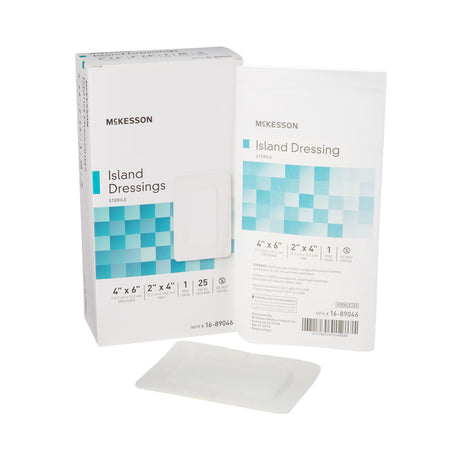 McKesson Island Dressing, Rectangle Sterile - 16-89046 - LL Medico