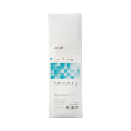 McKesson Island Dressing, Rectangle Sterile — 4" x 14"