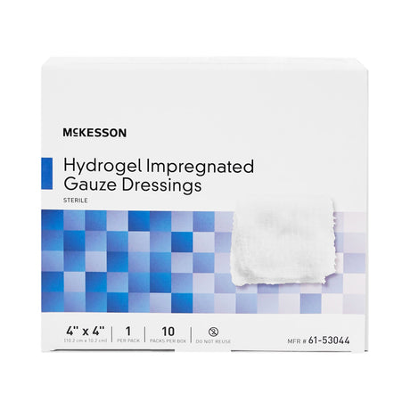 McKesson Hydrogel Wound Dressing, Impregnated, Sterile — 4" x 4"