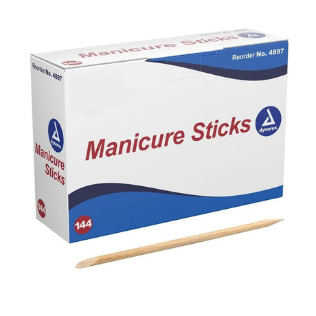 Dynarex Wooden Manicure Sticks, 4.5"