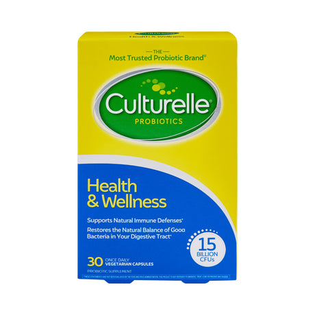 Culturelle Probiotics Health & Wellness Daily Probiotic, 15 Billion CFU, Capsules