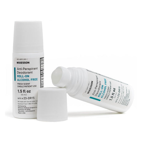 McKesson Anti-Perspirant Deodorant Roll-On, Alcohol Free, Fresh Scent, 1.5 fl oz - 23-DR15 - LL Medico