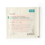 McKesson Antibacterial Foam Dressing, 4 x 4", Nonadhesive Square, Waterproof Film Backing, Hydrophilic Polyurethane Foam, Pink, Sterile - 4940 - LL Medico