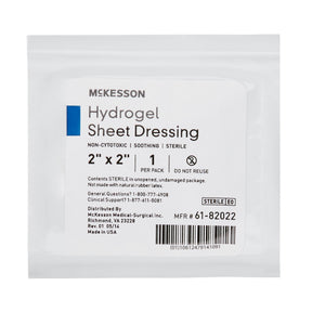 McKesson Hydrogel Wound Dressing Sheet, Sterile — 2" x 2"