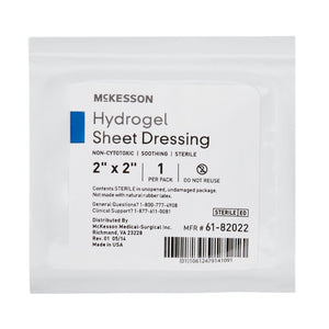McKesson Hydrogel Wound Dressing Sheet, Sterile — 2" x 2"