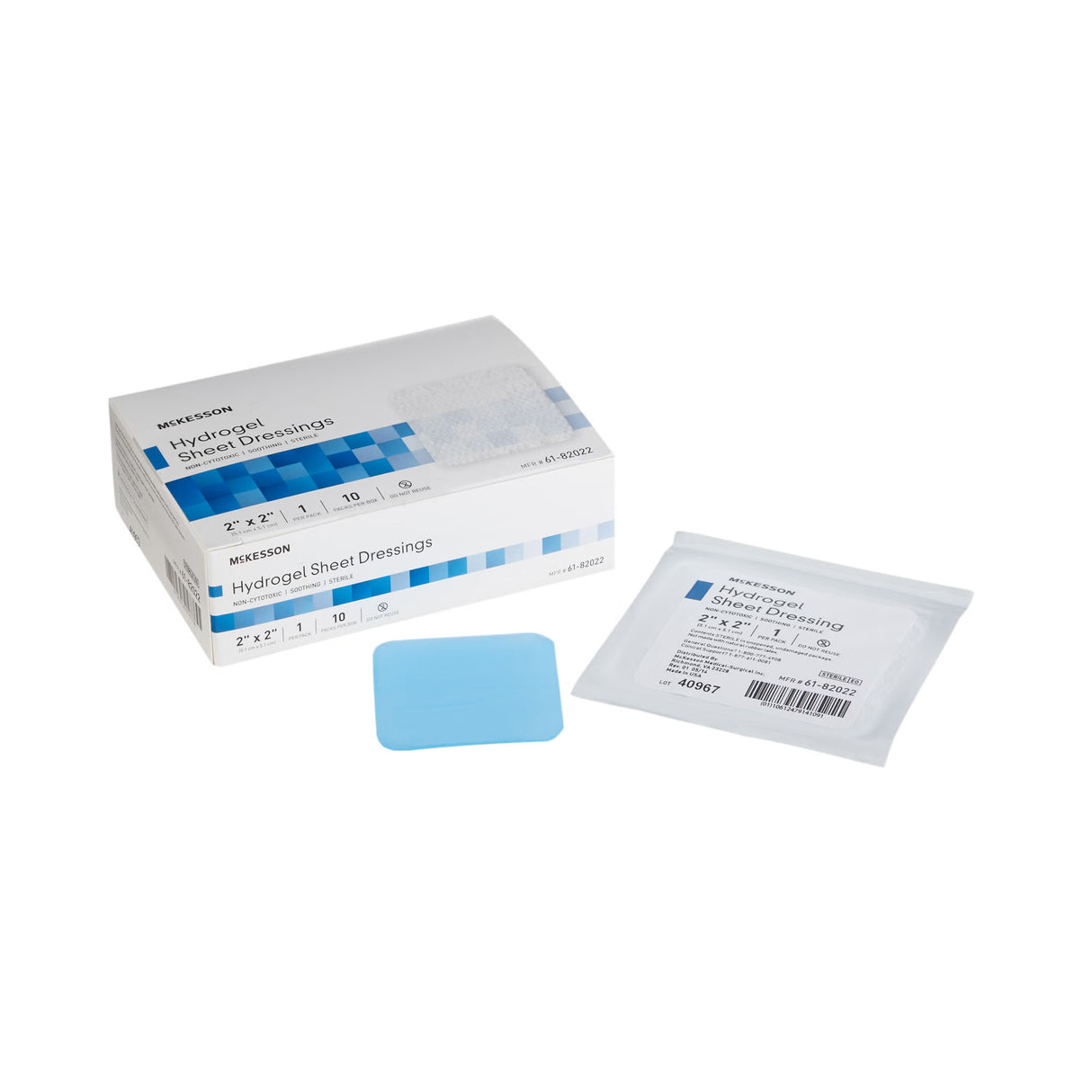 McKesson Hydrogel Gauze Dressing, 2 x 2 Inch