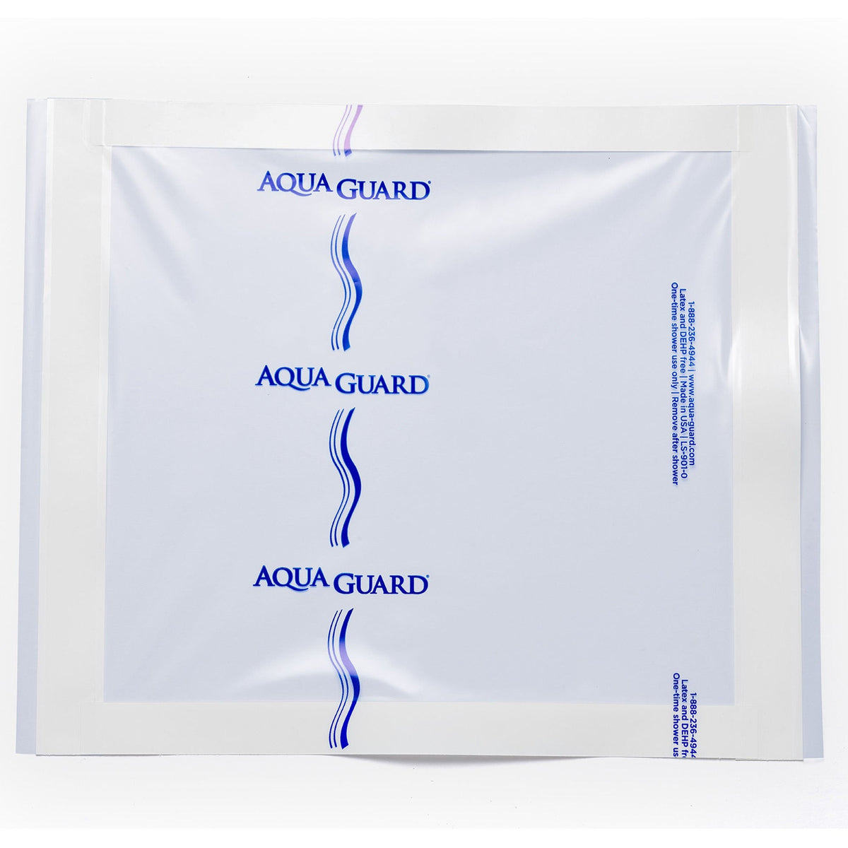 AquaGuard Shower Sheet, IV Site Barrier Protector, 10 x 12", Clear, Polyethylene / Adhesive, NonSterile - 50011-CSE-Single - LL Medico