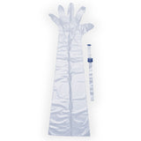 AquaGuard Glove Shower Sleeve, IV Site Barrier Protector, 34" Length, Clear, Polyethylene, NonSterile - 50016-RBX-Bag - LL Medico