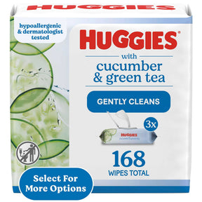 Huggies Natural Care Refreshing Baby Wipes, Cucumber & Green Tea - 50130 - LL Medico