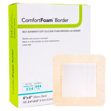 ComfortFoam Border Self-Adherent Soft Silicone Foam Dressing, 5 x 5 Centimeter